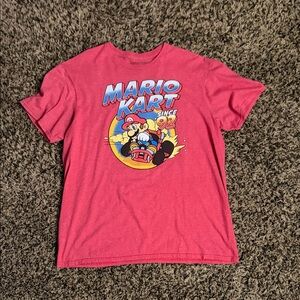 Mario Kart Graphic Tee - Pink Short Sleeve Shirt